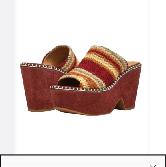 NWOT Joie Pendant Platform Mule Size 10 - Picture 2 of 3